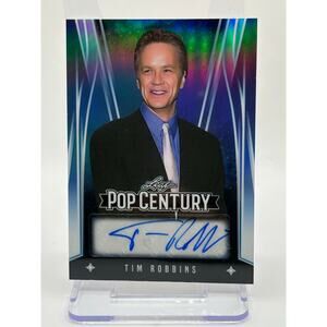 2025 Leaf Pop Century Tim Robbins Prismatic Blue Auto 2/7 SP Shashank Redemption